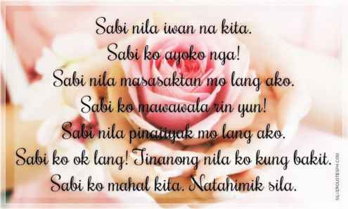 19 Beautiful Tagalog  Love Quotes  with Images