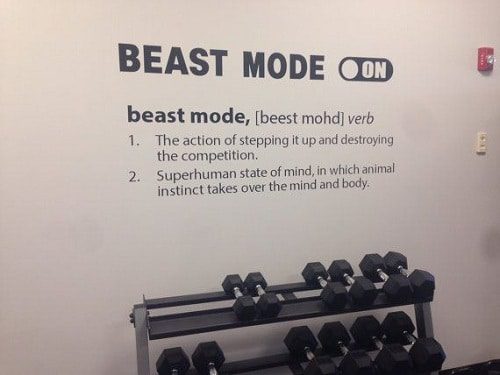 Beast mode On Gym Quotes