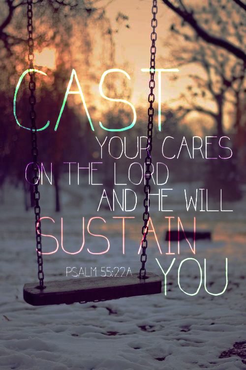 Cast your Cares Bible Quotes