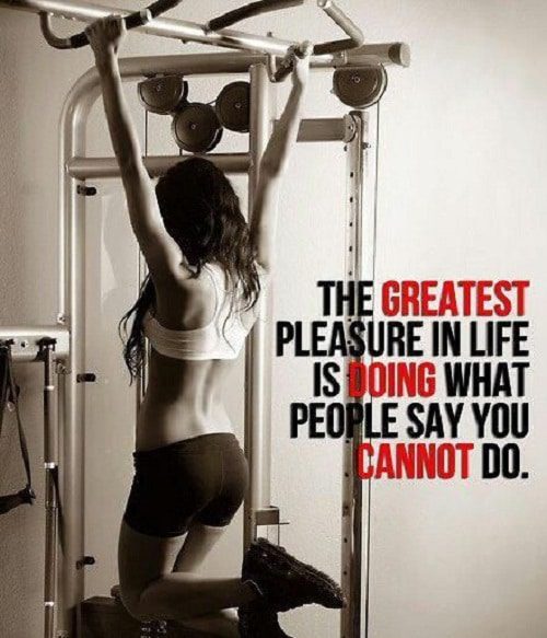 Pleasure in Life Gym Quotes