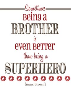 Superhero Brother Quotes