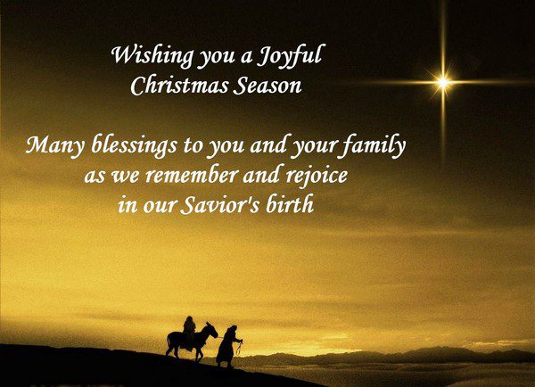 Merry Christmas Christian Greetings