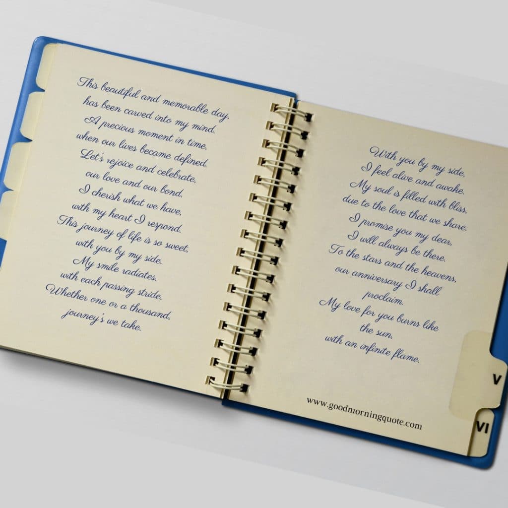 12 Beautiful And Romantic Anniversary Poems Good Morning Quote