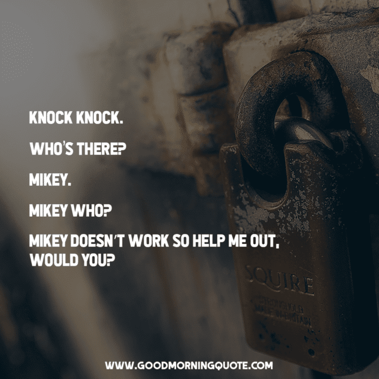 49 Funny Knock Knock Jokes for Kids and Adults Good Morning Quotes