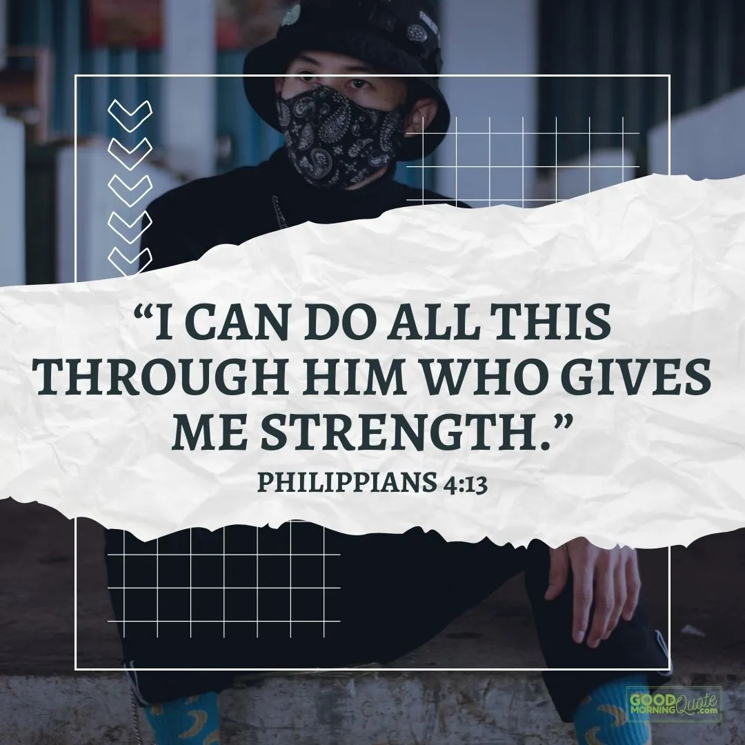 i can do all this bible verse - Philippians 4:13 on dark urban style background