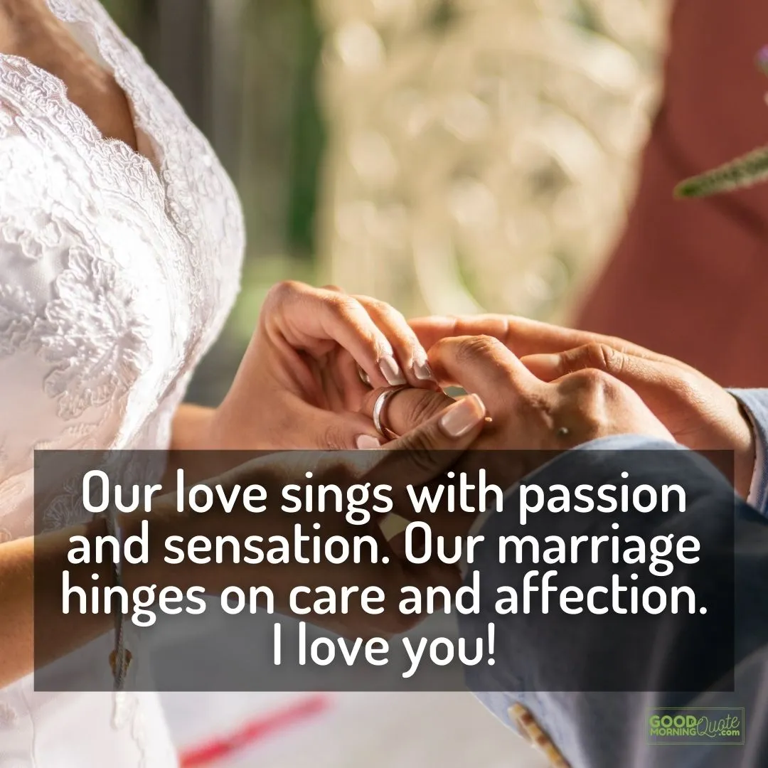 our love sings with passion husband love quote