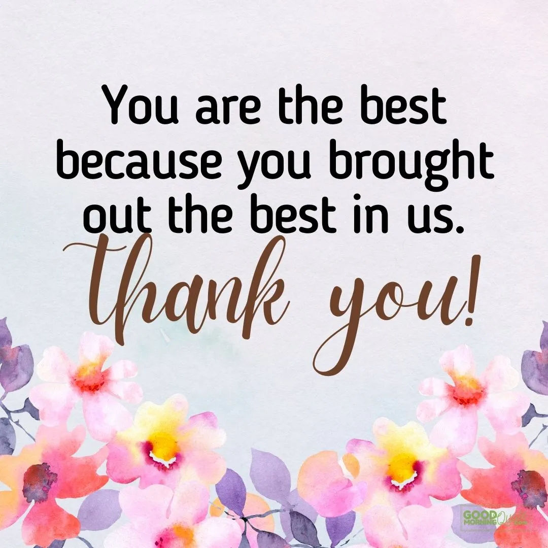 "you are the best" with floral background