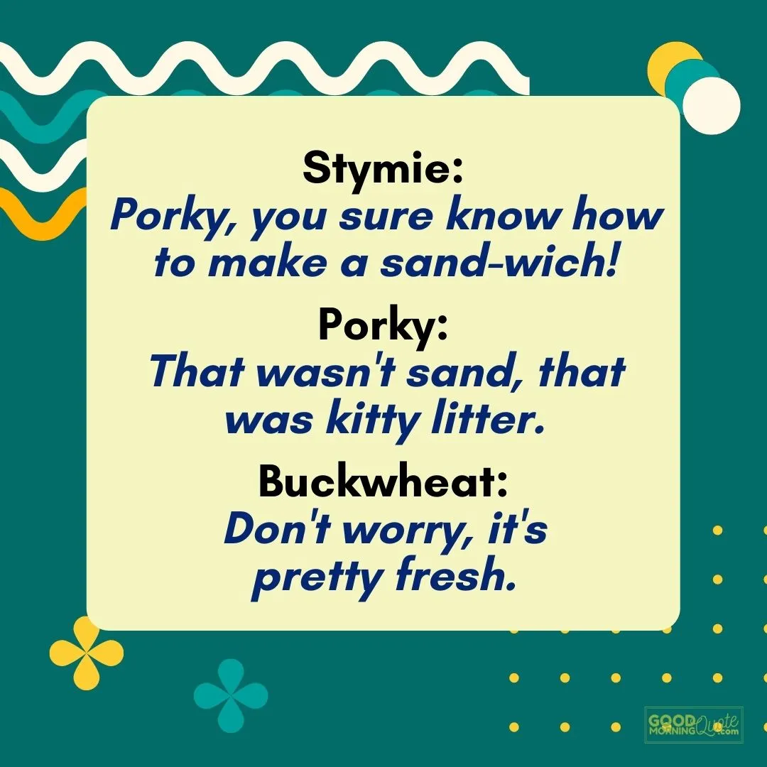 you sure know how to make a sandwich with green abstract background