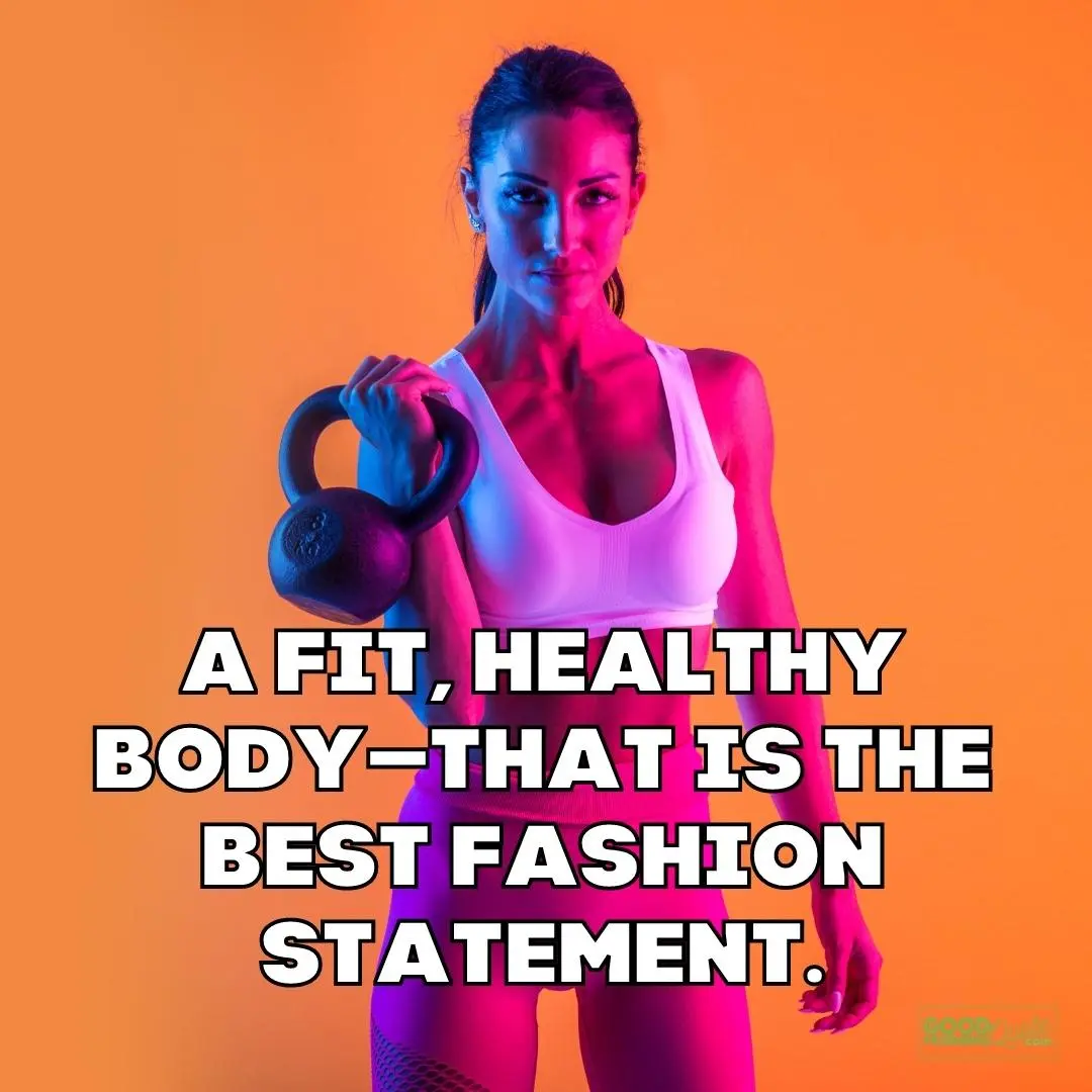 a fit healthy body gym motivational quote