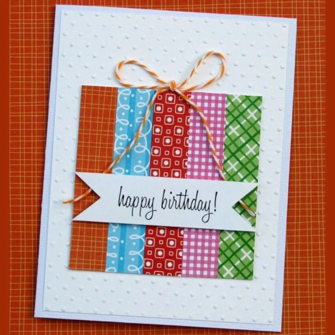 colorful gift homemade birthday card ideas
