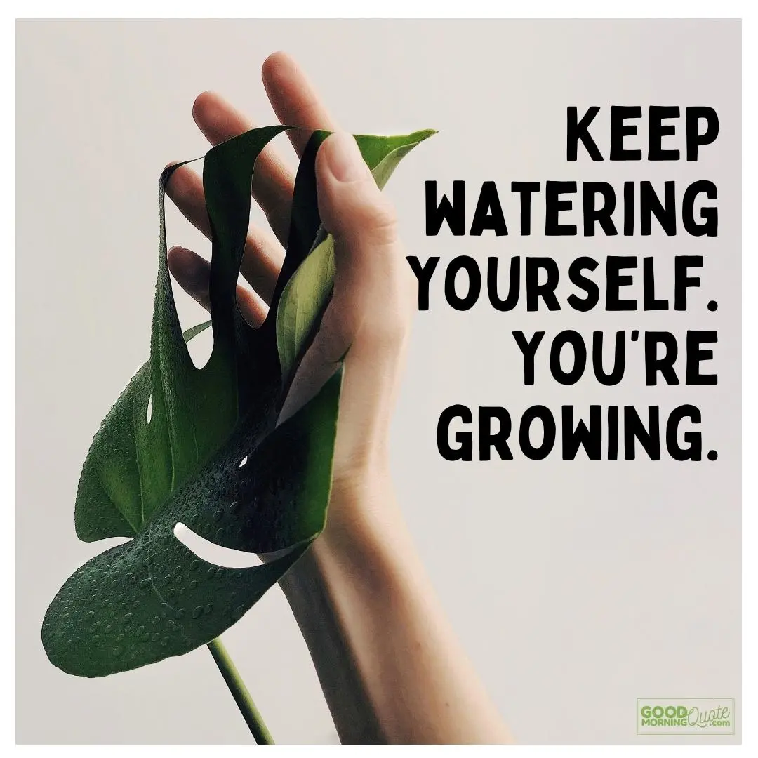 keep watering love yourself quote