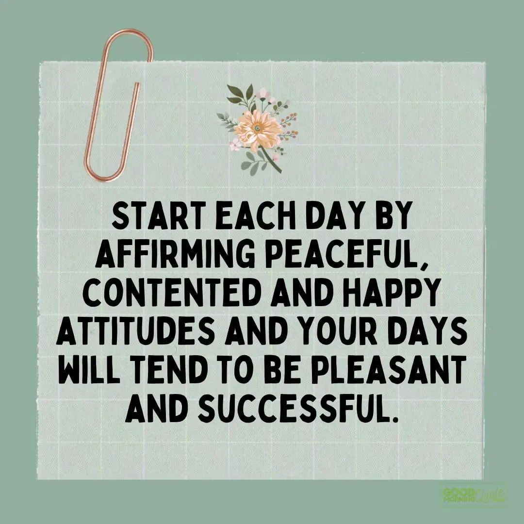 start each day attitude quote