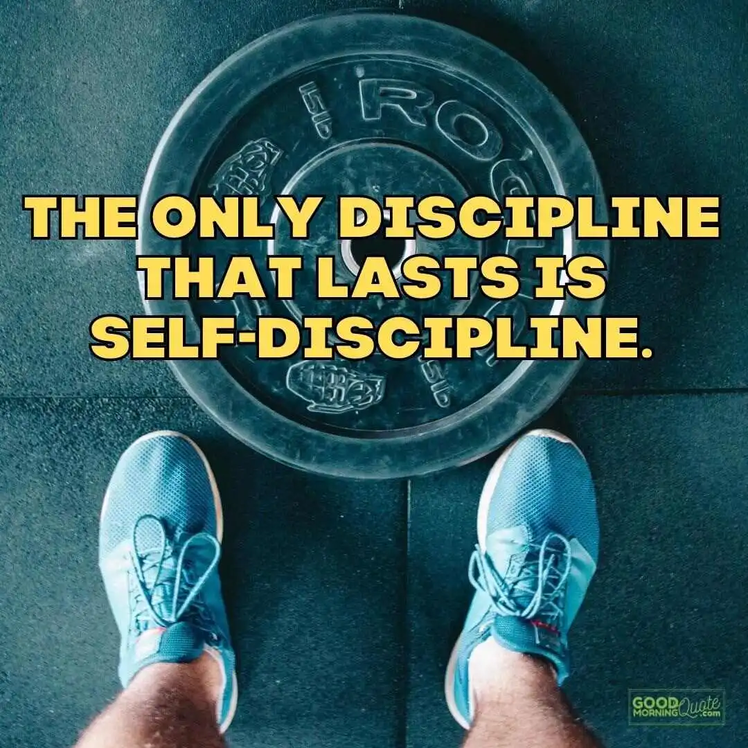the only discipline that lasts gym motivational quote