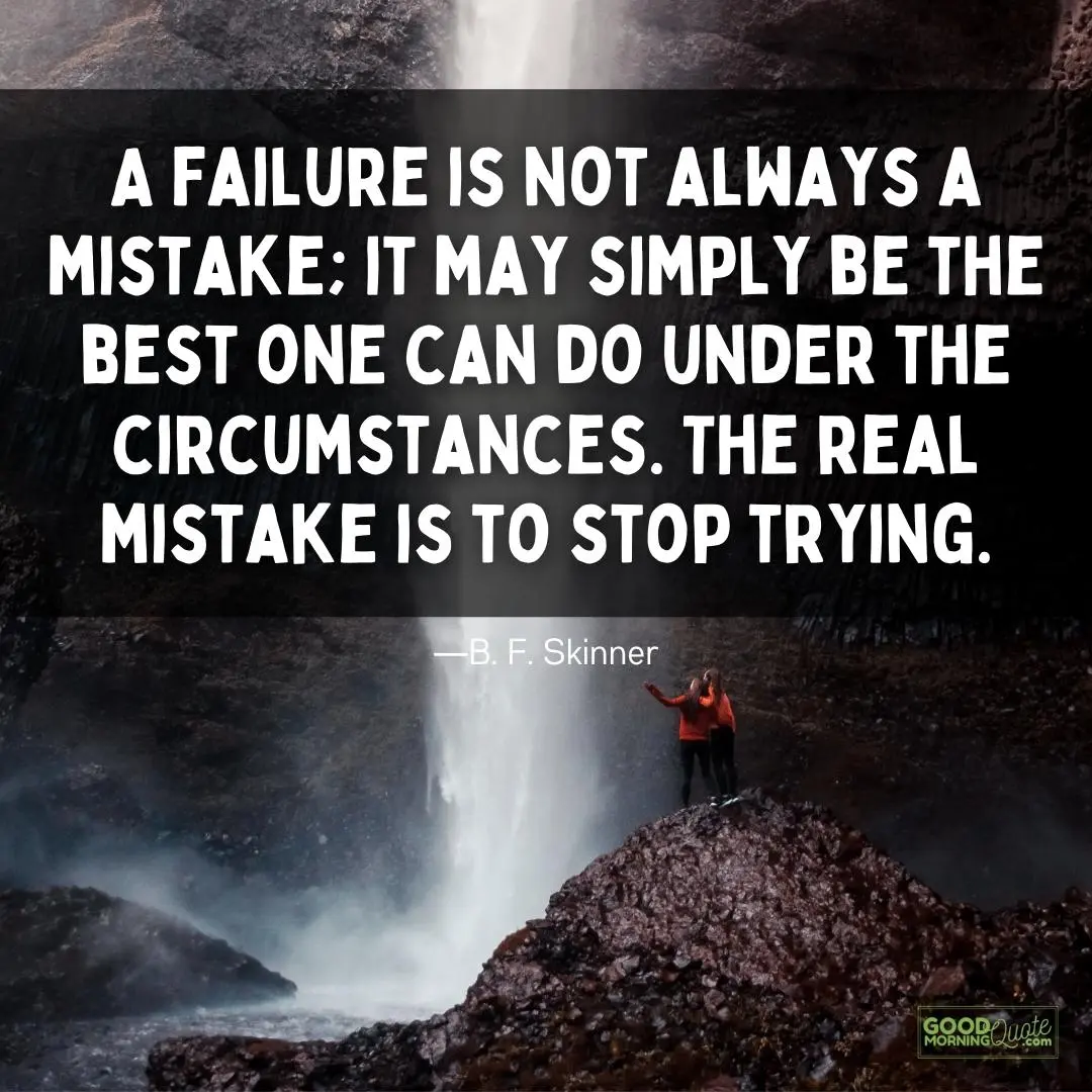 the real mistake is to stop trying mistakes quotes