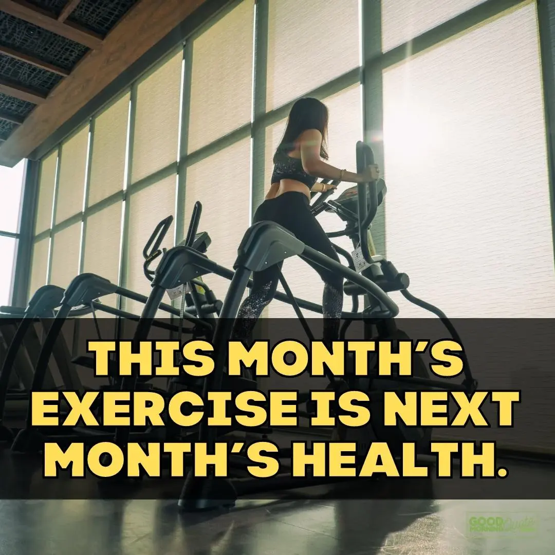 this month's exercise gym motivational quote