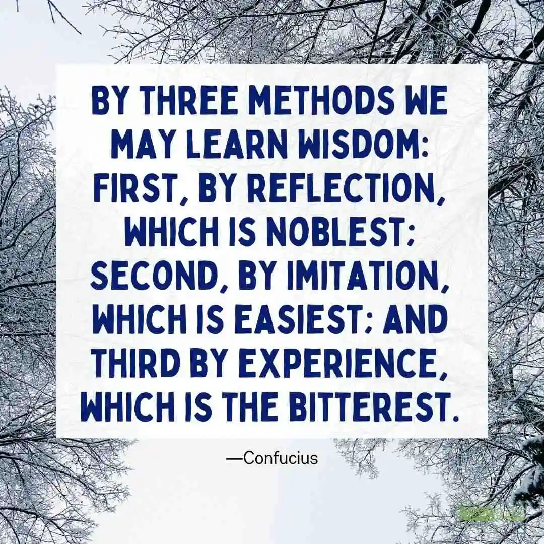 three methods we may learn wisdom mistakes quotes
