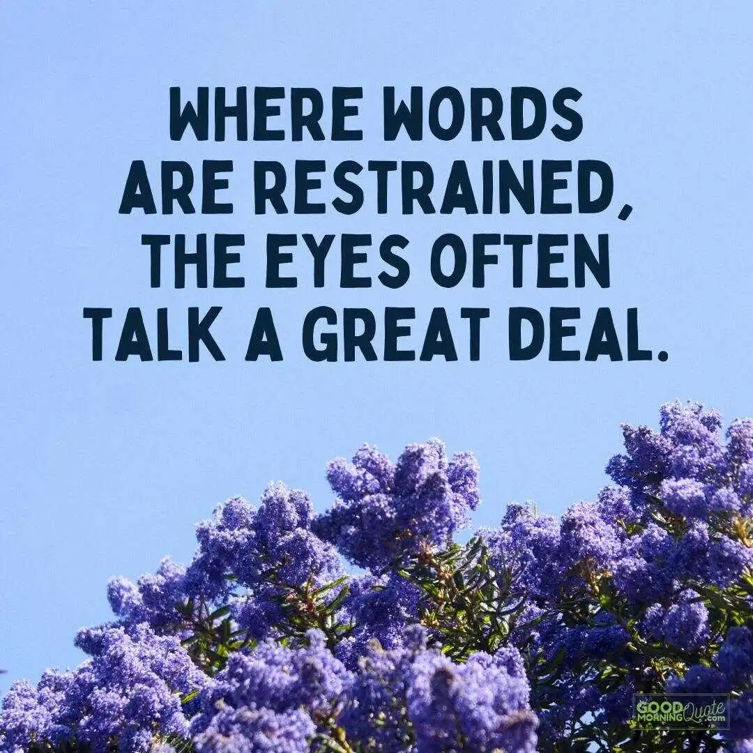 where words are restrained eyes quote