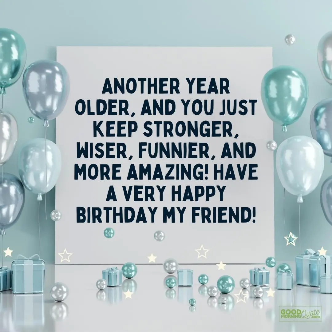 another year older birthday wish