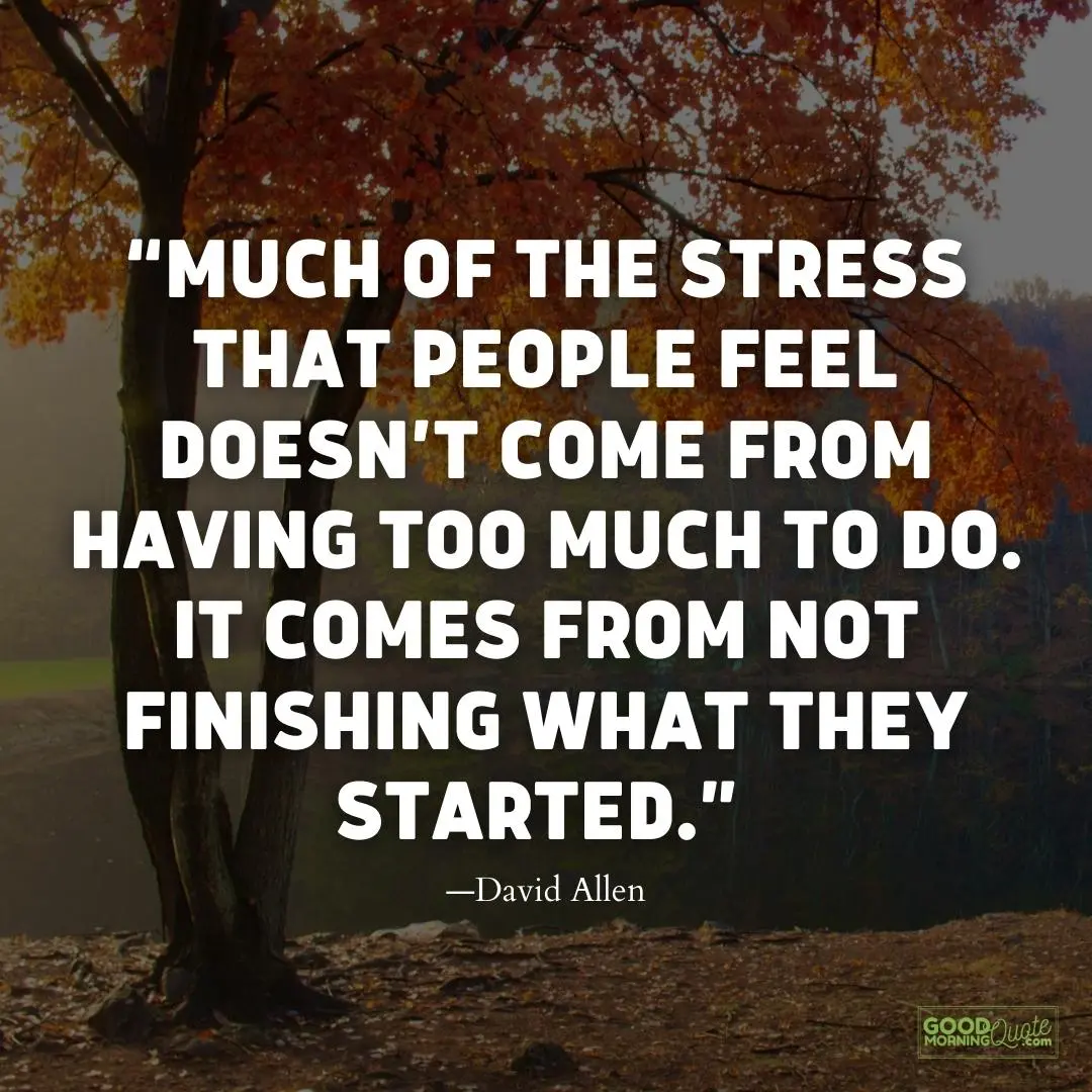 much of the stress that people feel meaningful life quote
