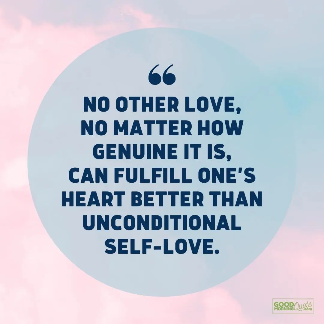 no other love self love quote