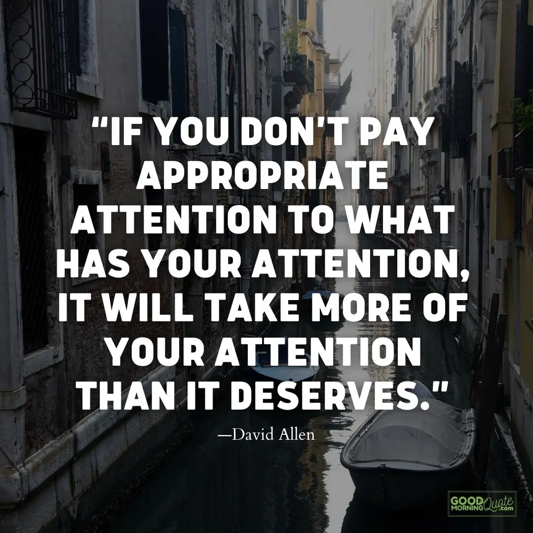 pay appropriate attention meaningful life quote