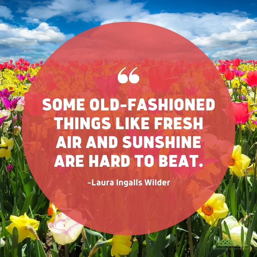 same old-fashioned things spring quote