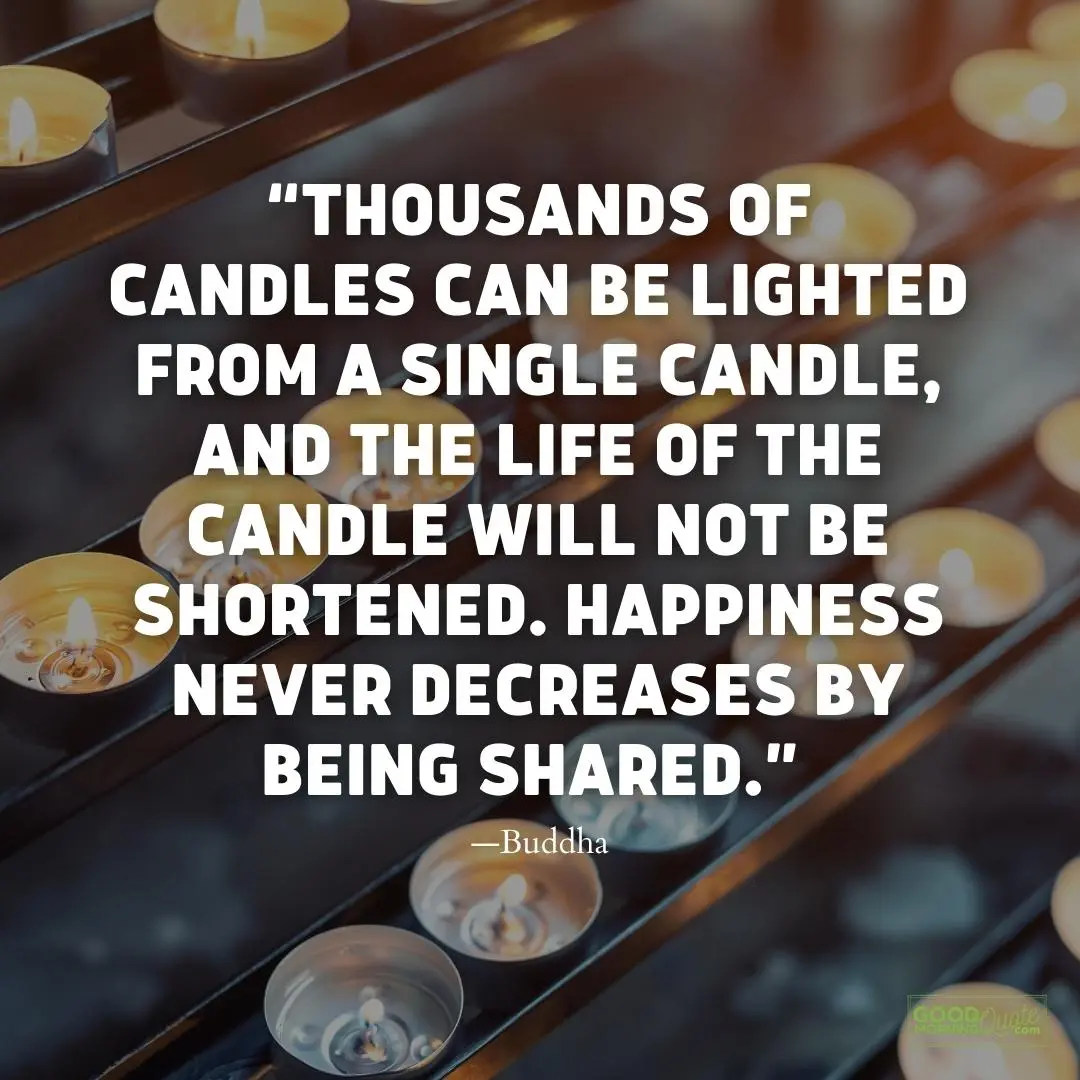 thousands of candle can be lighted meaningful life quote