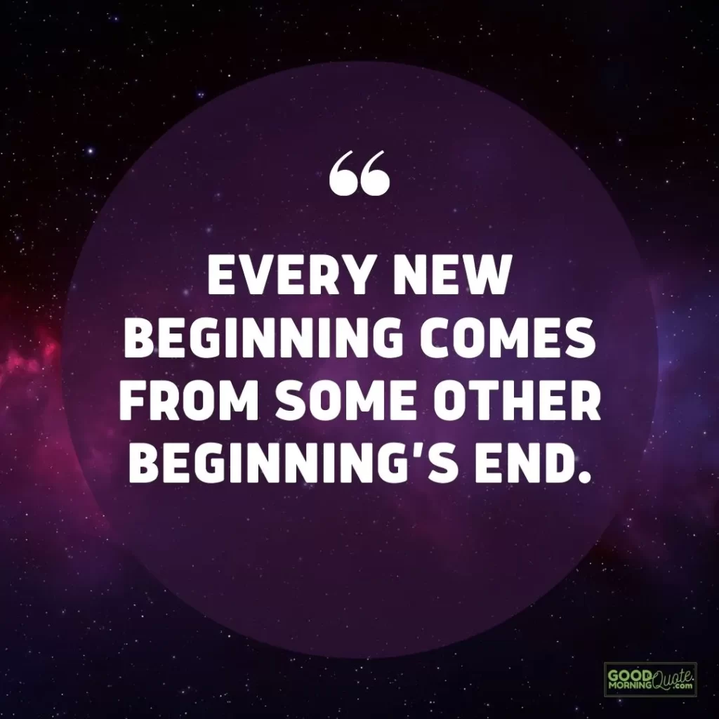 every new beginning letting go quote