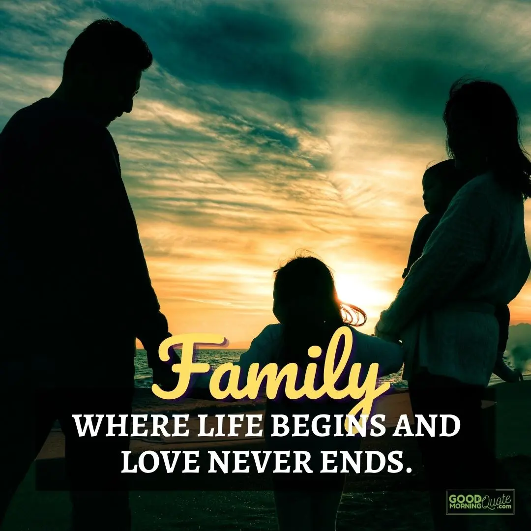love never ends family quote