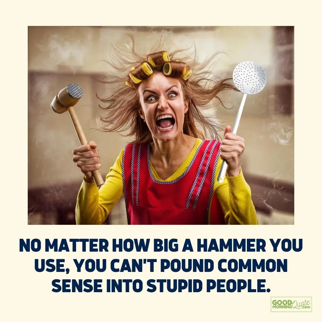 no matter how big a hammer crazy quote