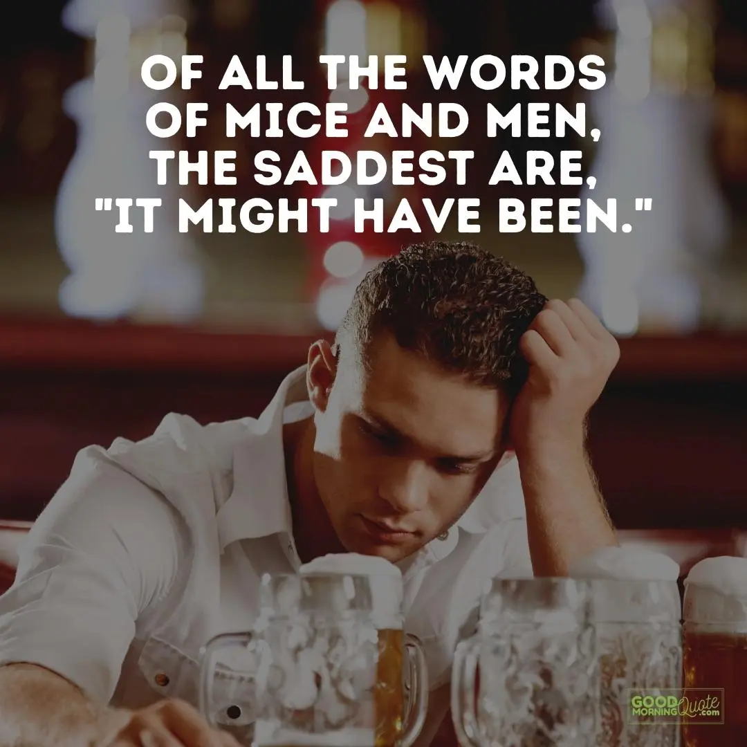 of all the words of mice and men depressing quote