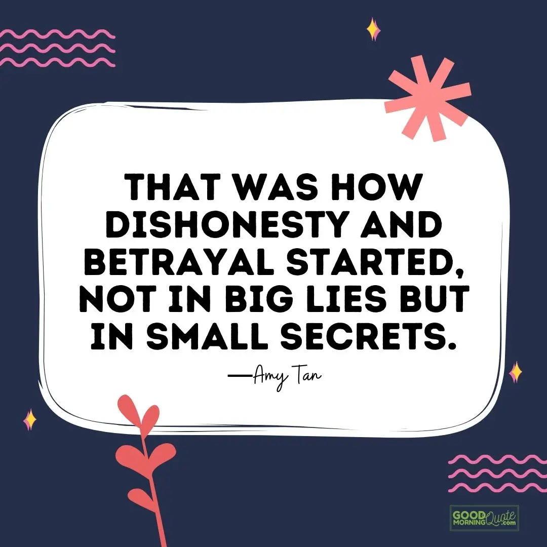 that was how dishonesty and betrayal started betrayal quote