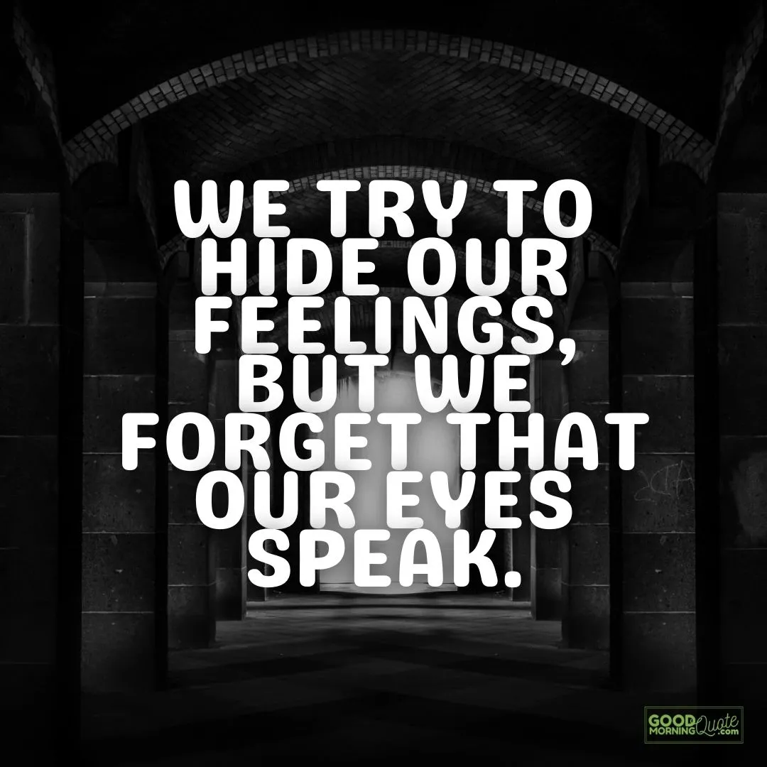 we try to hide our feelings depression quote
