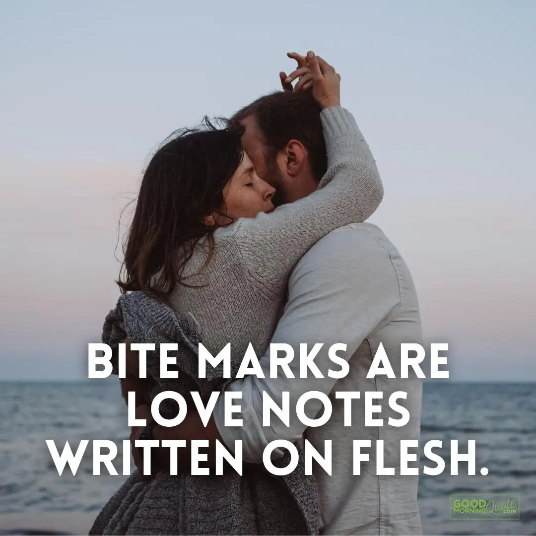 bite marks are love notes sexy love quote