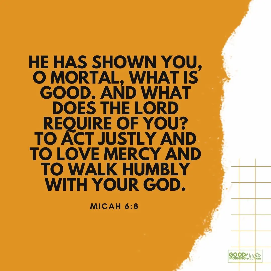 he has shown you what is good bible verse
