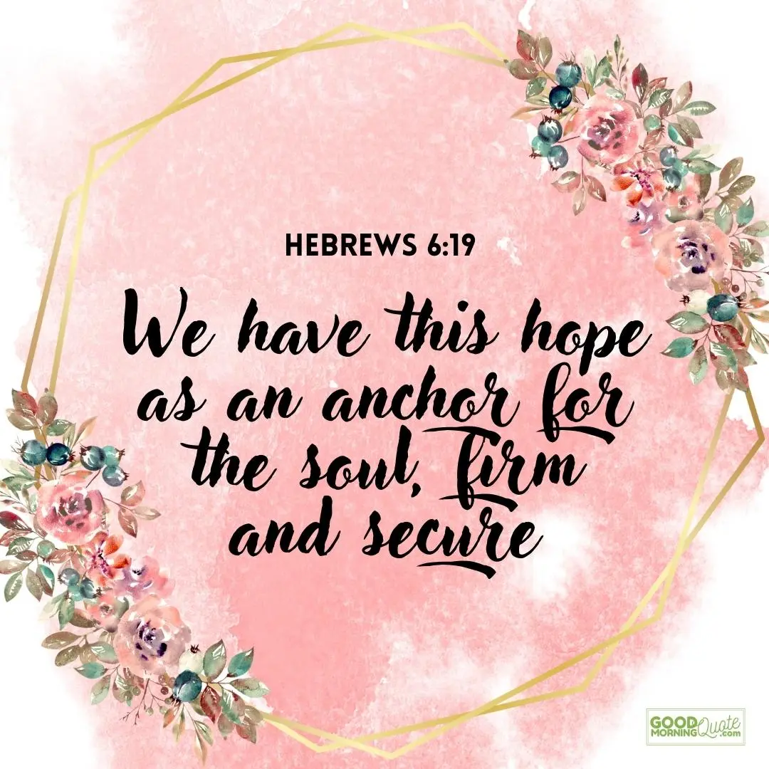 hope as an anchor for the soul bible verse