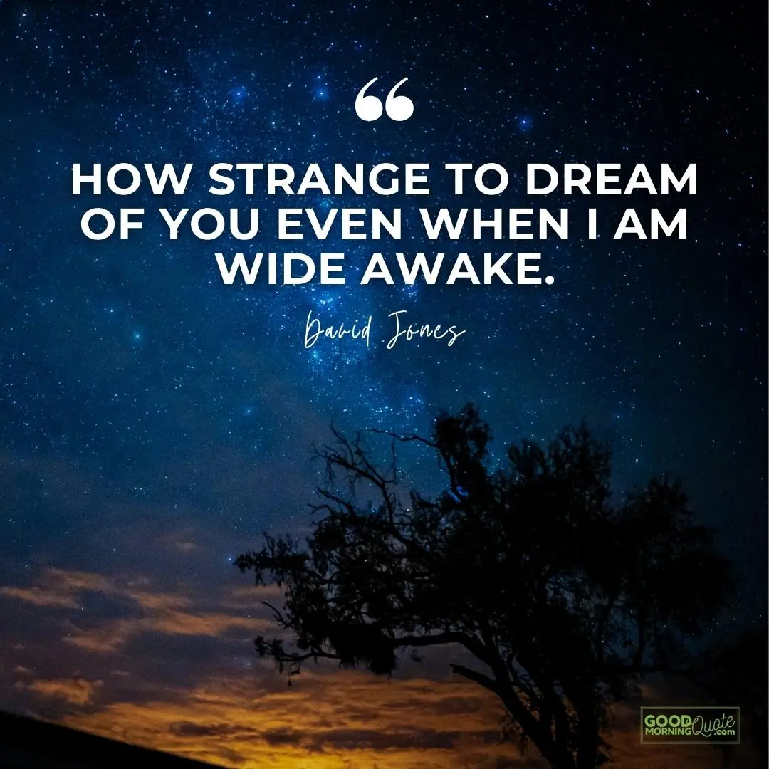 how strange to dream of you missing someone love quote