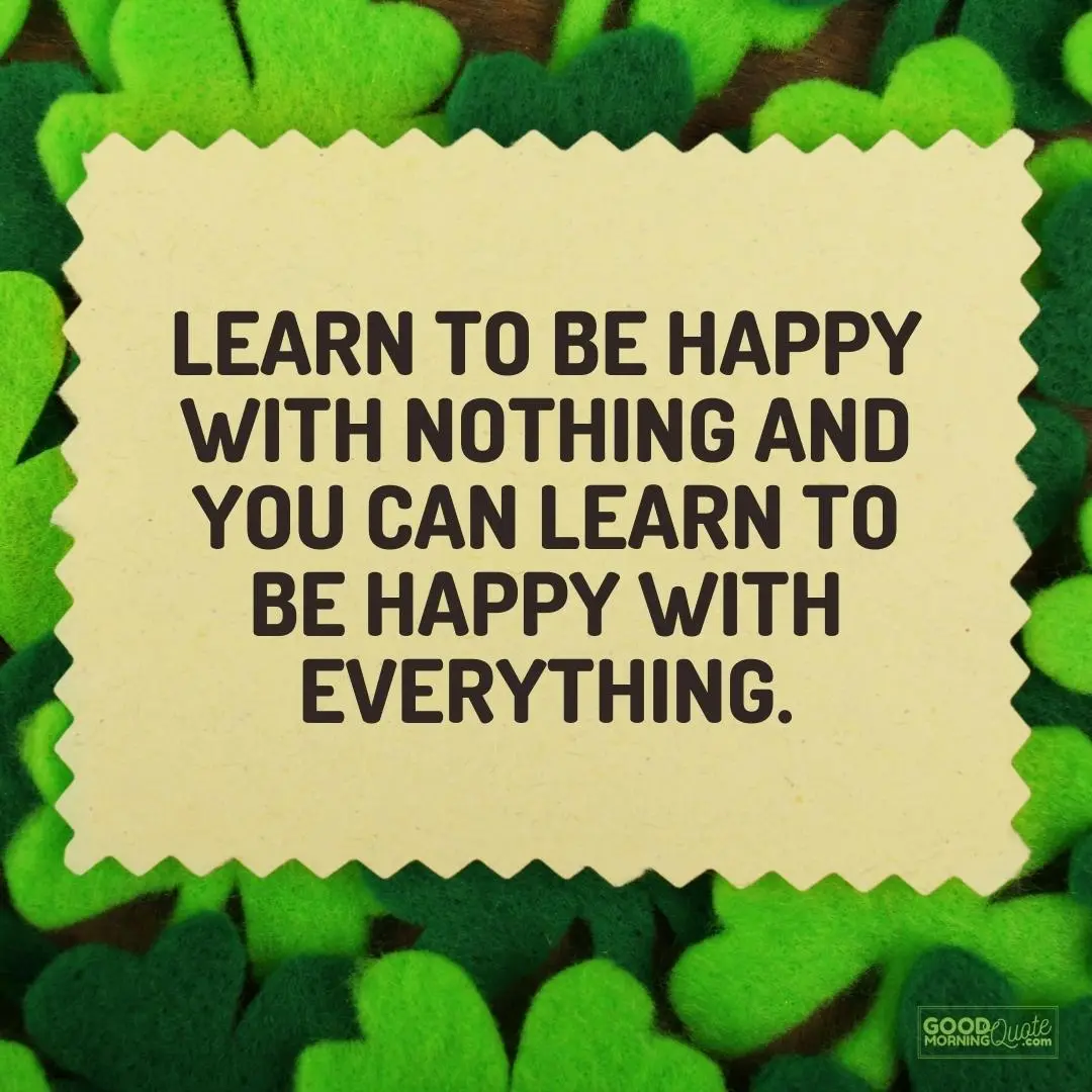 learn to be happy with nothing thursday qutes