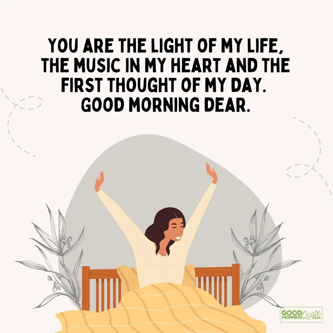 you are the light of my life morning inspirational quote