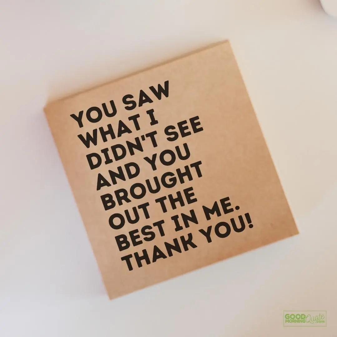 you saw what I didn't see thank you quote