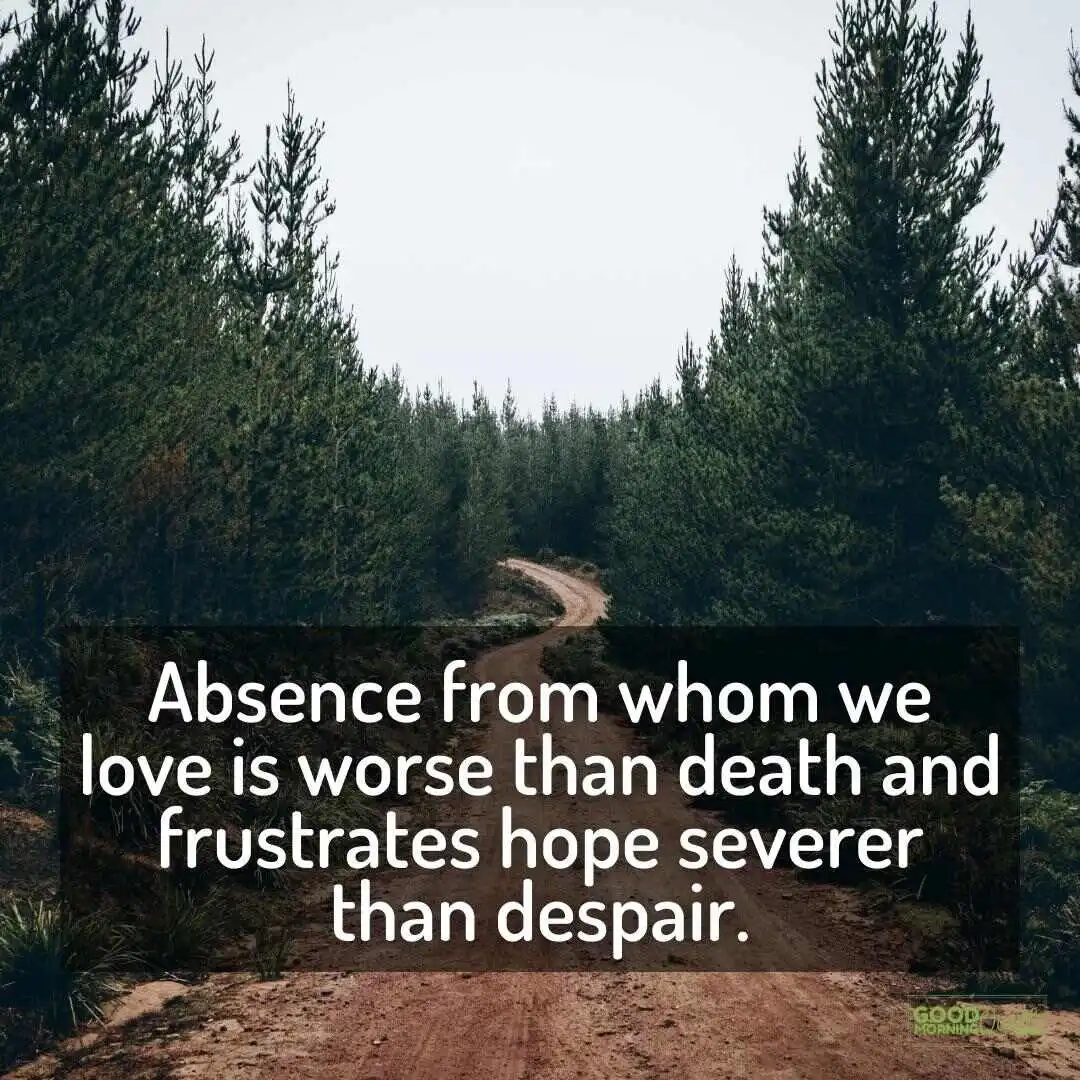 absence from whom we love miss you quote