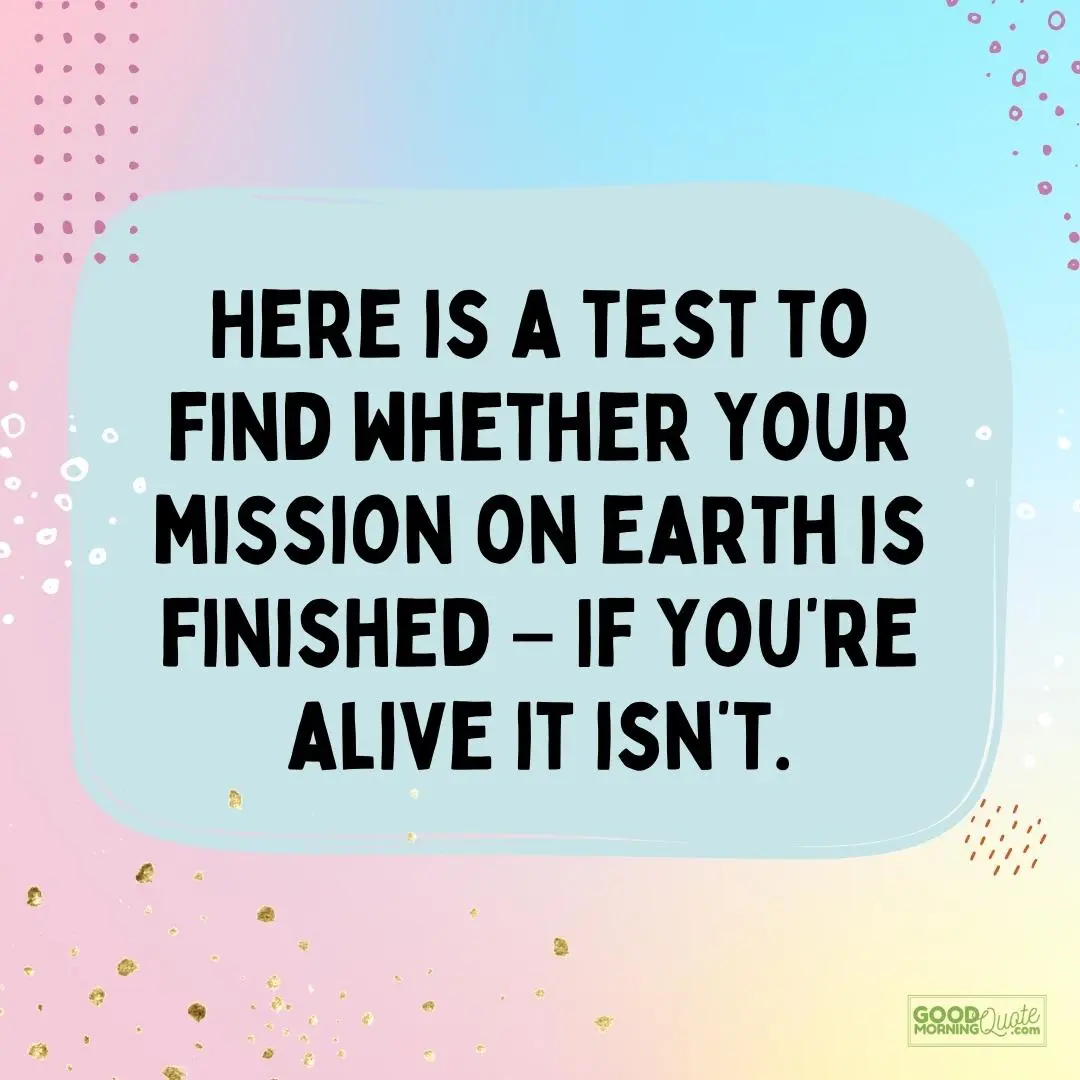 find whether your mission on earth is finished funny inspirational quote