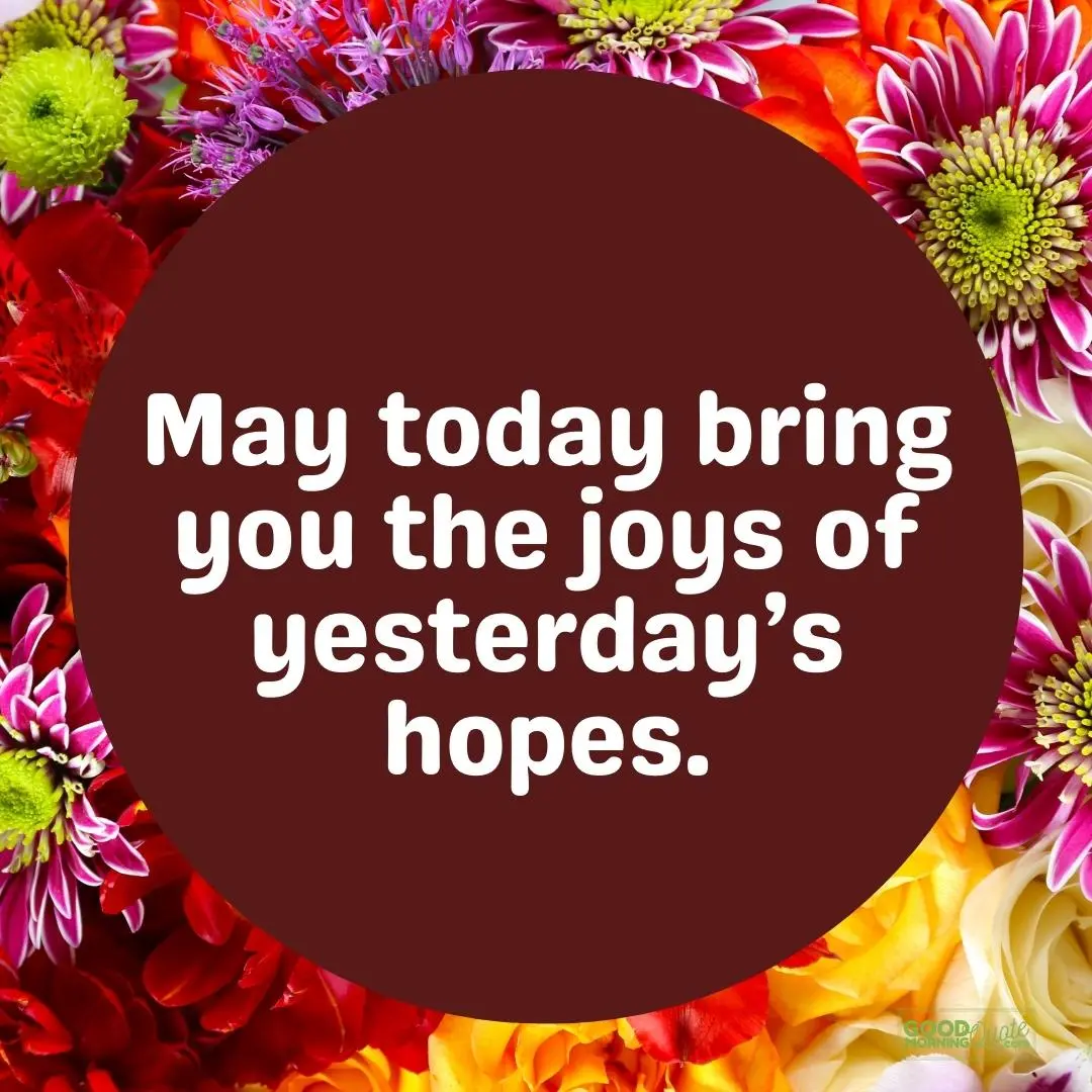 may today bring you the joys of yesterday saturday quote