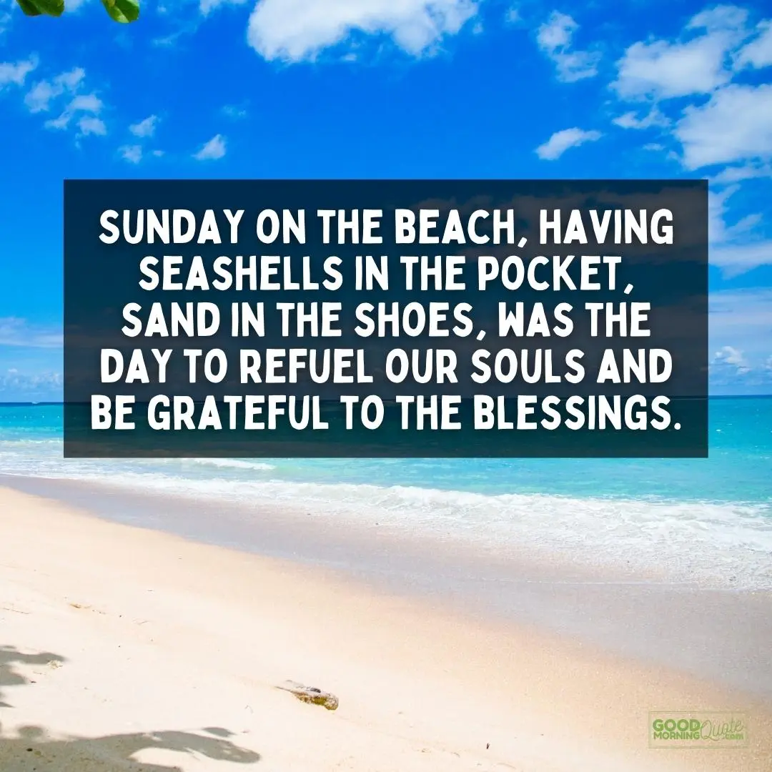 the day to refuel our souls sunday quote