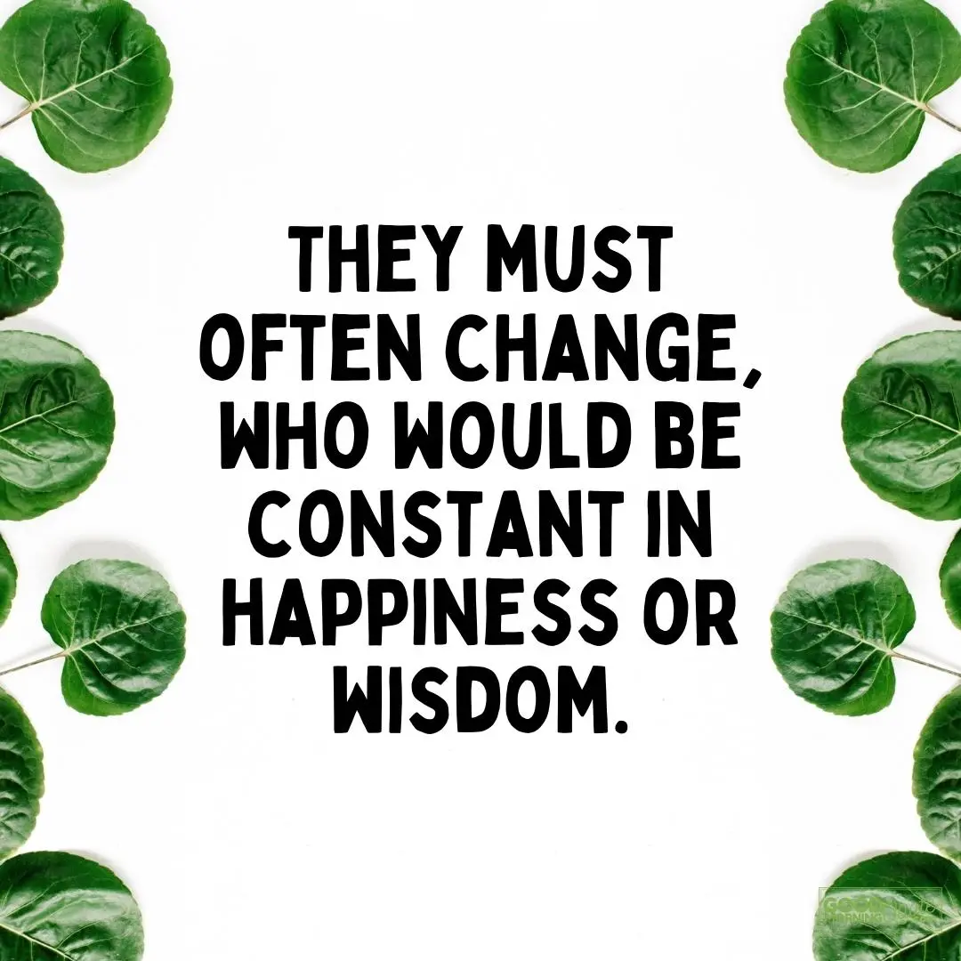 who would be constant in happiness or wisdom farewell quote