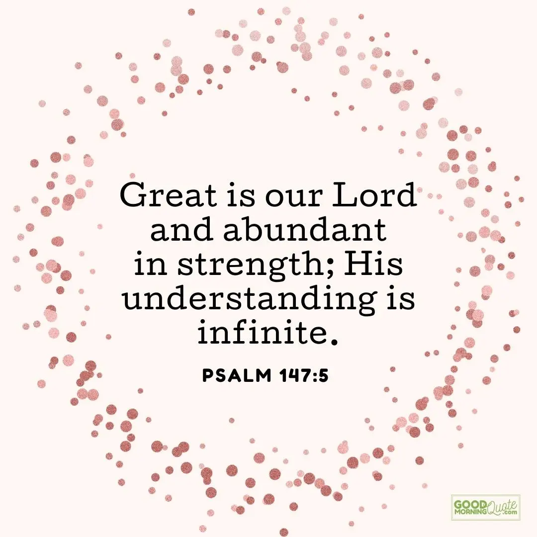 His understanding is infinite bible verse