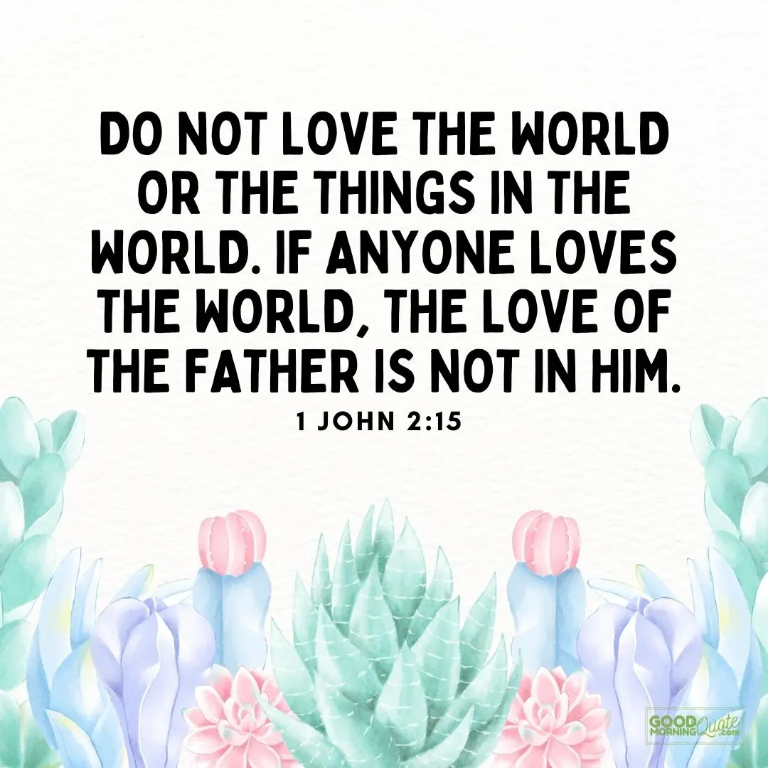 do not love the world bible verse