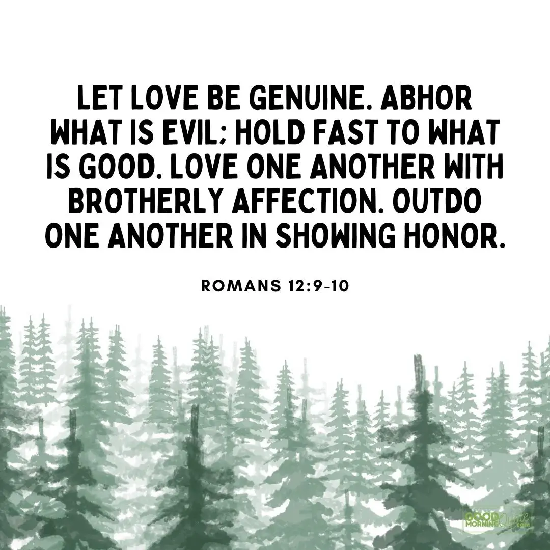 let love be genuine bible verse