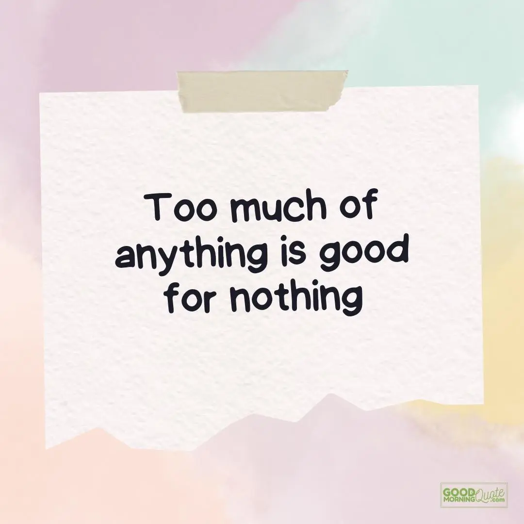 Inspirational Quotes for Teens - too much of anything teen quote