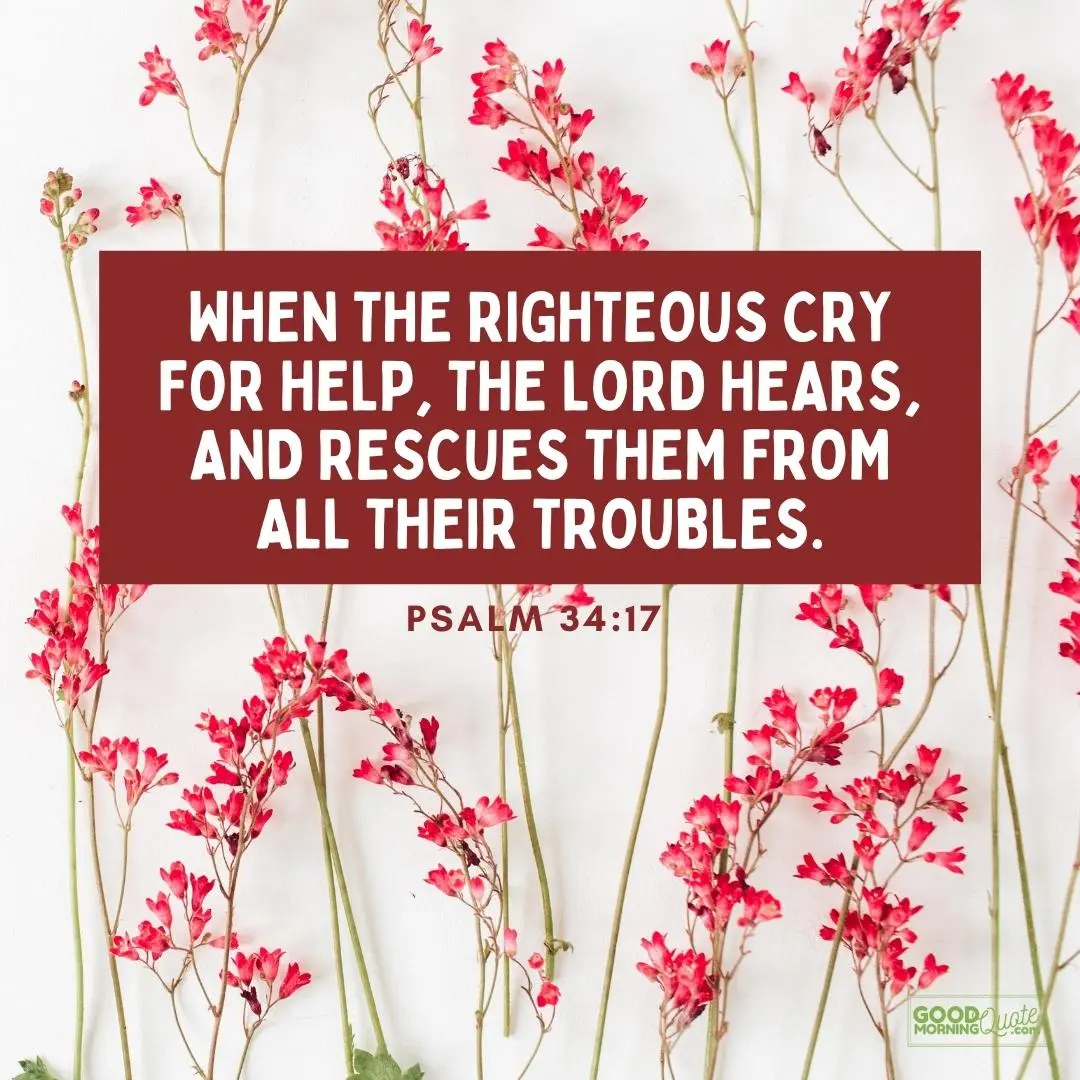when the righteous cry bible verse